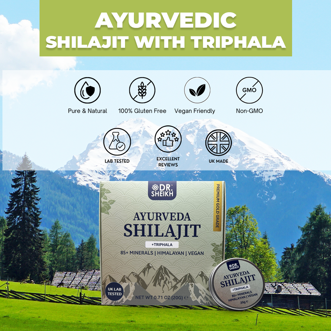 DrSheikh’s Ayurvedic Anti-wrinkle & Anti-aging Himalayan Shilajit & Triphala for Naturally Youthful Skin