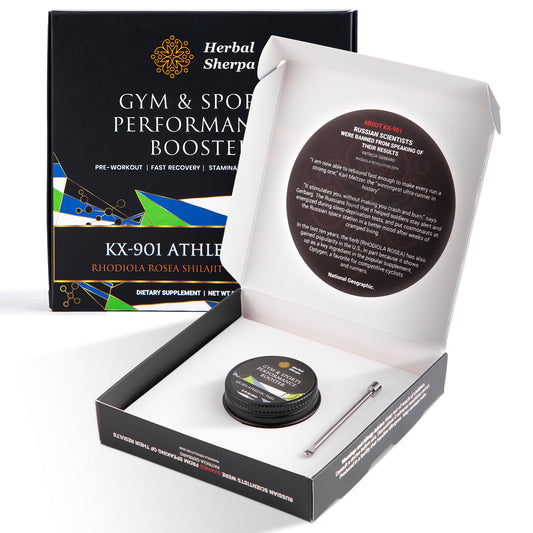 Herbal Sherpa KX-901 – Pre-Workout & Recovery with Rhodiola, Shilajit & Reishi