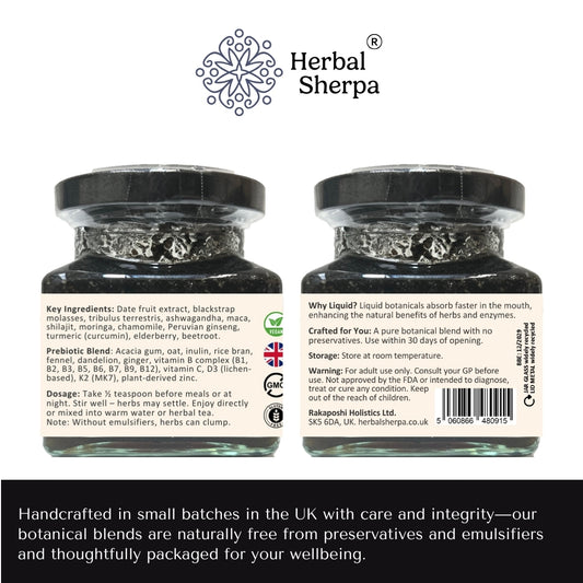 Men’s Testosterone and Libido Booster – Vitality and Stamina | Vegan (120 ml)