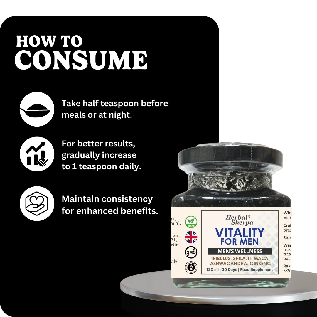 Men’s Testosterone and Libido Booster – Vitality and Stamina | Vegan (120 ml)