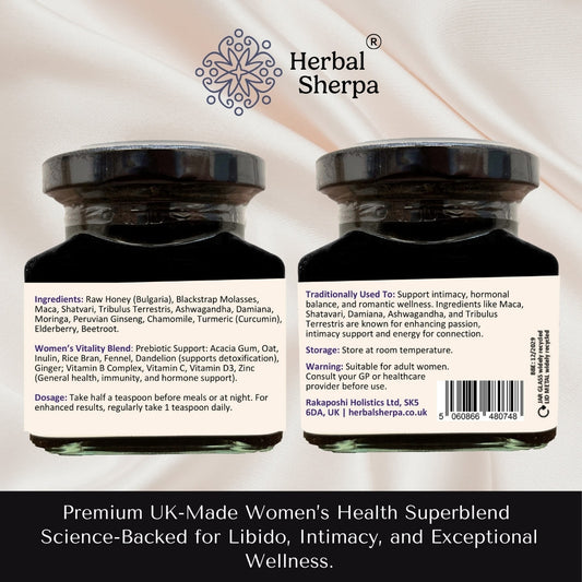 Jars Back of Herbal Sherpa Libido & Desire Supplement for Women