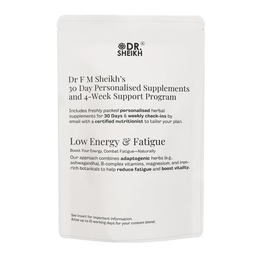 detail of DrSheikh's Personalised Low Energy & Fatigue Supplements