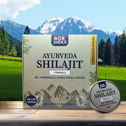 DrSheikh’s Ayurvedic Anti-wrinkle & Anti-aging Himalayan Shilajit & Triphala for Naturally Youthful Skin and Radiant Complexion - 10 & 20g.