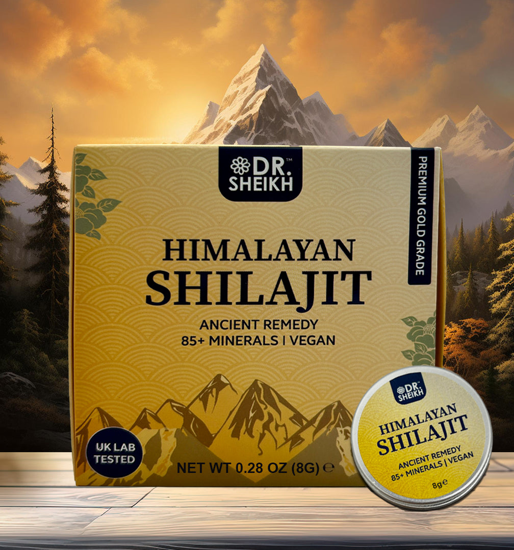 DrSheikh 100% Pure Himalayan Shilajit – Gold Grade, High Potency, 8g & 20g, UK Lab Tested