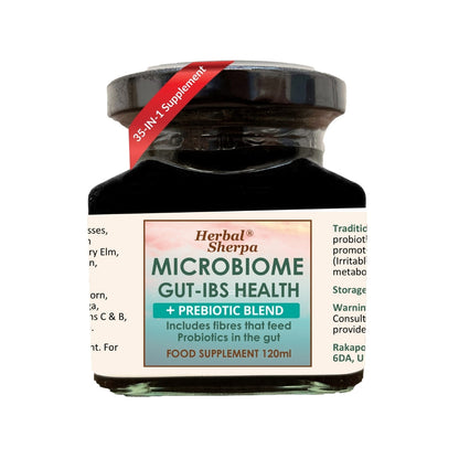 Herbal Sherpa Microbiome & Gut Health Supplement. 120ml 30 Days.