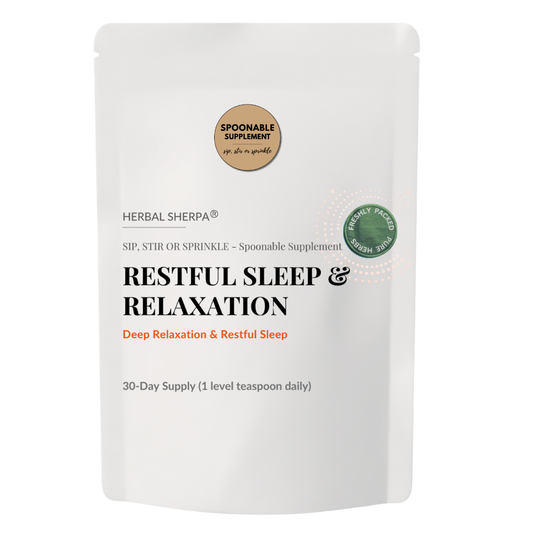 Restful Sleep and Relaxation- Magnesium, B6, L-Theanine, Chamomile, Reishi 60g