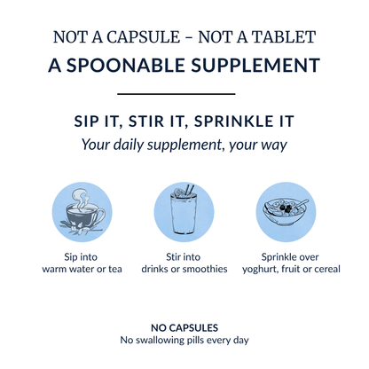 Men’s Hair Root & Scalp Support – Marine Collagen Zinc Flaxseed | Spoonable Powder 30 Day Supply