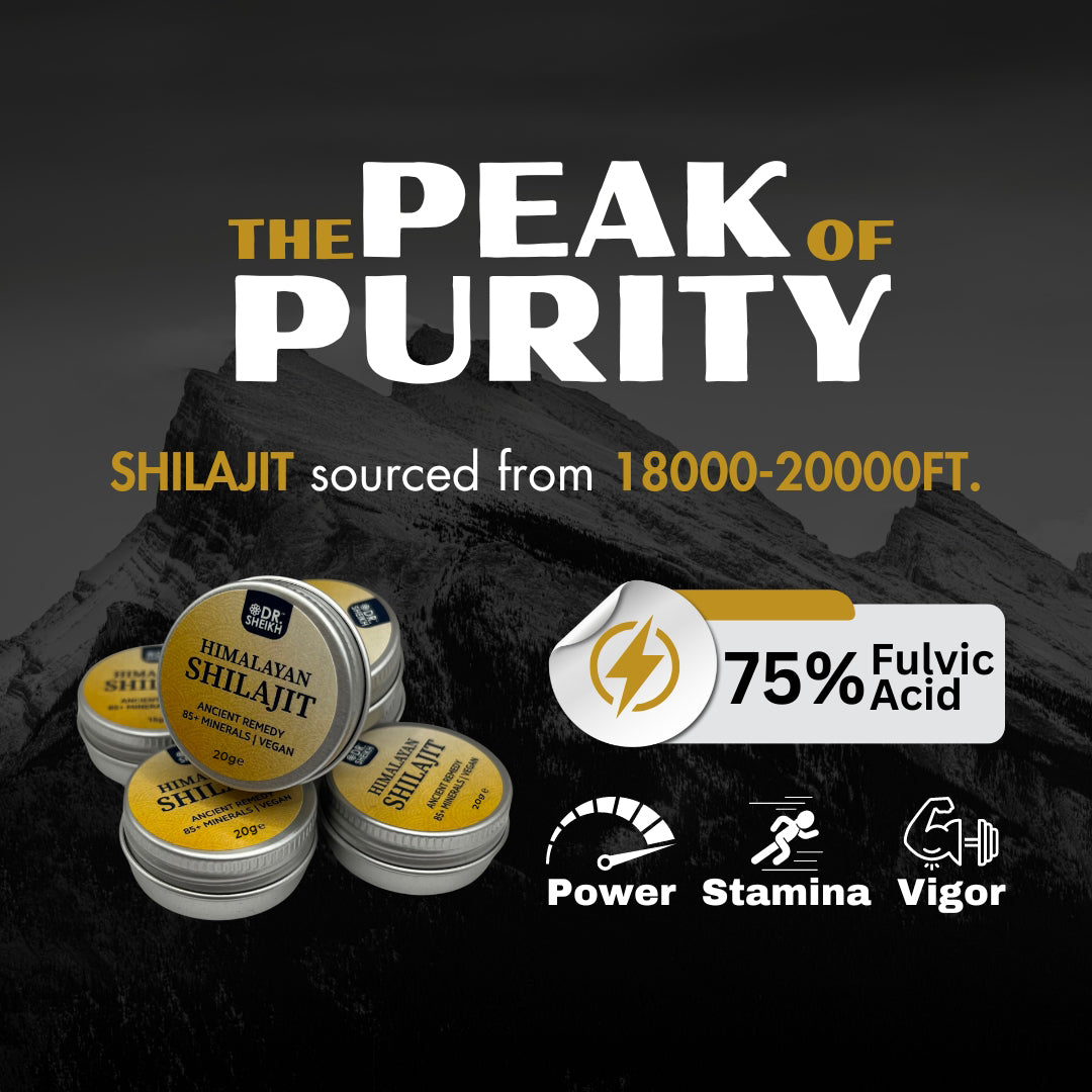 DrSheikh 100% Pure Himalayan Shilajit – Gold Grade, High Potency, 8g & 20g, UK Lab Tested