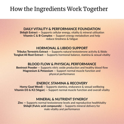 Men’s Libido & Performance Complex Botanical Powder (30-Days)