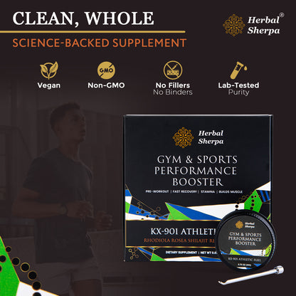 KX901 – Pre-Workout & Recovery with Rhodiola, Shilajit & Reishi