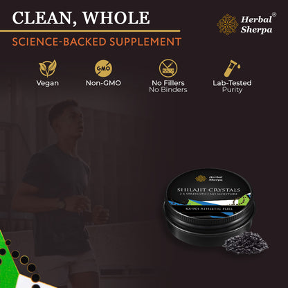 KX901 Crystals Pre-Workout & Recovery with Rhodiola, Shilajit & Reishi