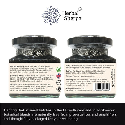 Men’s Testosterone and Libido Booster – Vitality and Stamina | Vegan (120 ml)