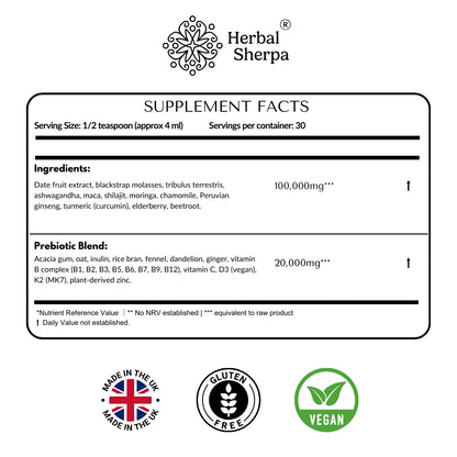 Men’s Testosterone and Libido Booster – Vitality and Stamina | Vegan (120 ml)