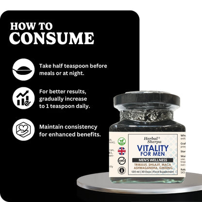 Men’s Testosterone and Libido Booster – Vitality and Stamina | Vegan (120 ml)