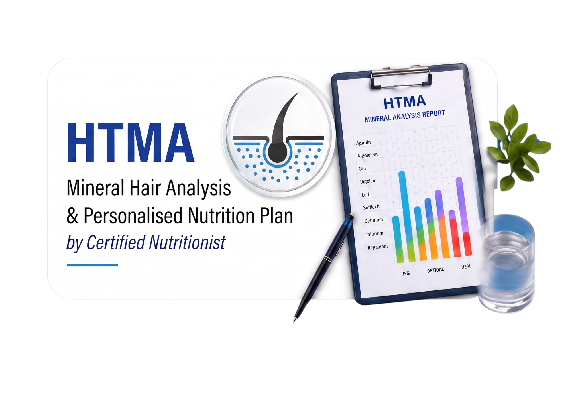 Hair Tissue Mineral Analysis and personalised nutrition plan