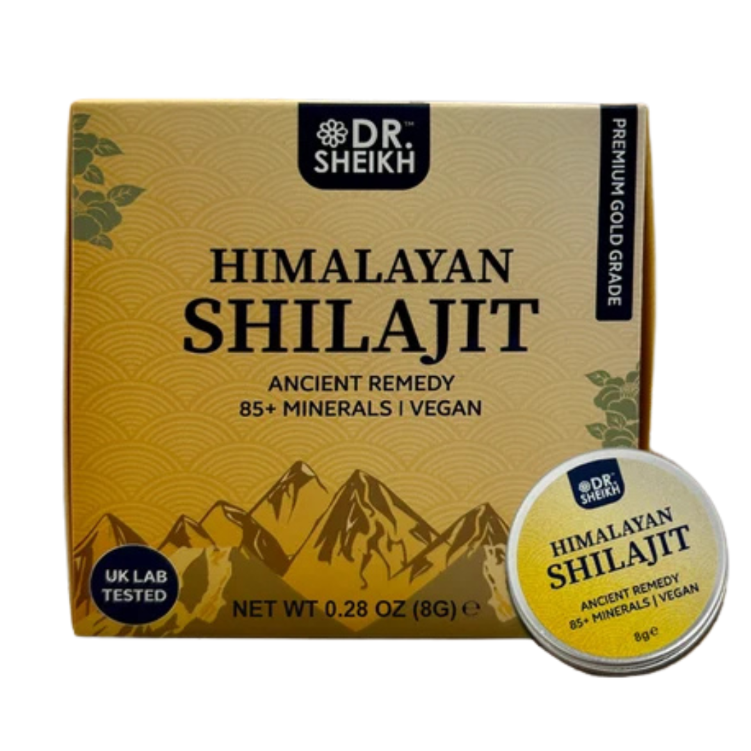 DrSheikh Authentic Himalayan Shilajit – Gold Grade, High Potency, UK Lab-Tested (8 g & 20 g)