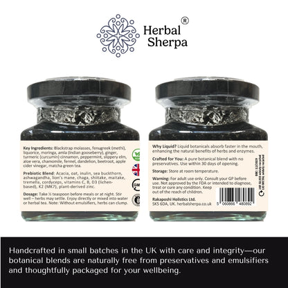 Gut Health and Digestion– Slippery Elm, Sea Buckthorn, Aloe Vera, Ginger & Prebiotic Fibres (30-Day Supply)