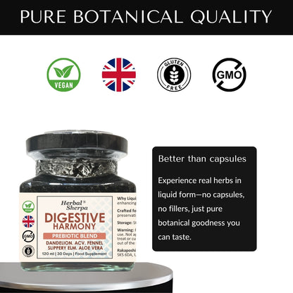 Gut Health and Digestion– Slippery Elm, Sea Buckthorn, Aloe Vera, Ginger & Prebiotic Fibres (30-Day Supply)