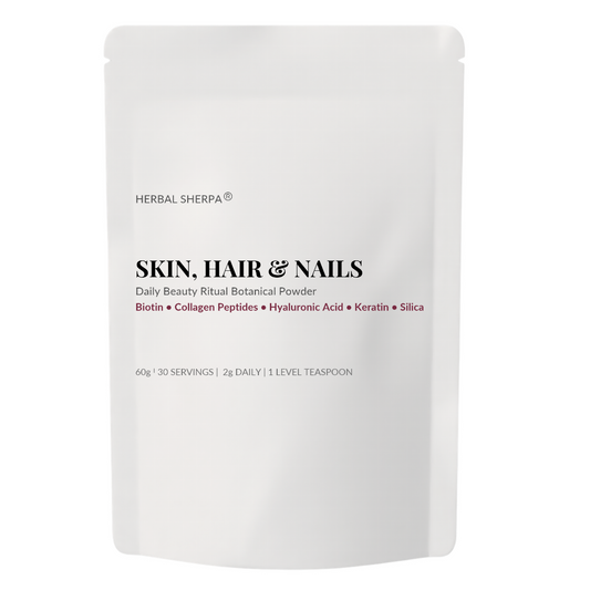 Skin, Hair & Nails Supplement – Biotin Collagen Hyaluronic Acid Silica Keratin | Spoonable Powder 30 Day Supply