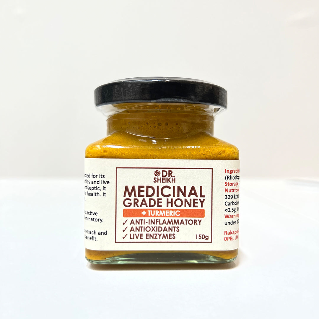 DrSheikh Medicinal Grade Honey + TURMERIC 150g