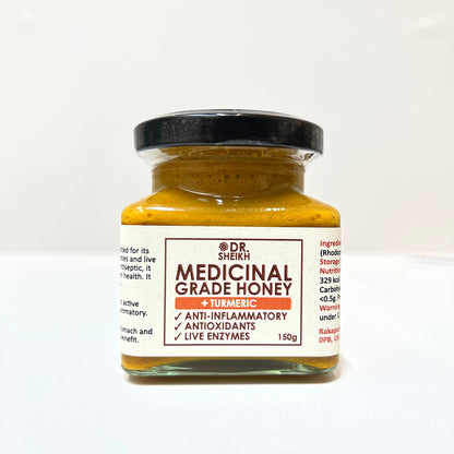 DrSheikh Medicinal Grade Honey + TURMERIC 150g