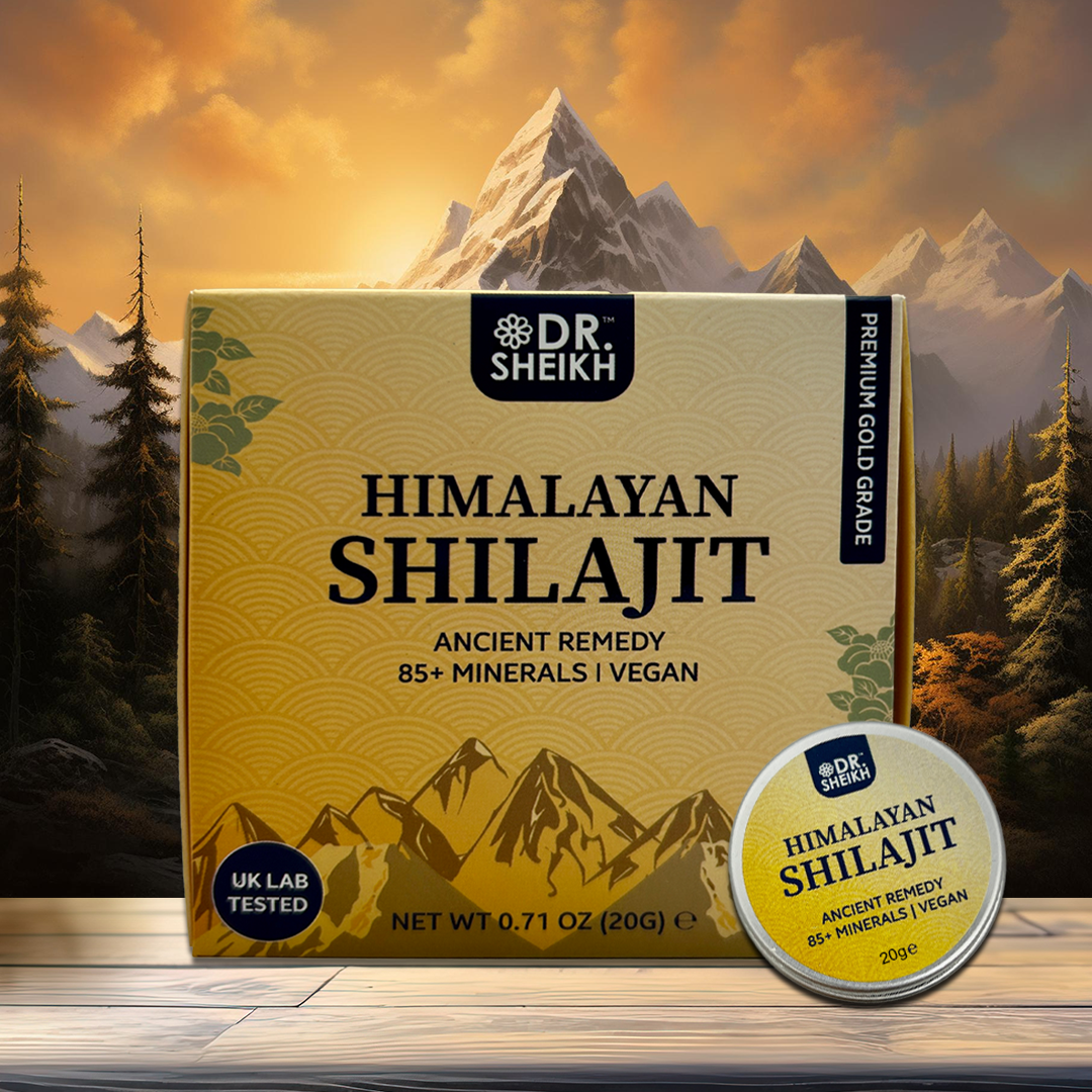 DrSheikh 100% Pure Himalayan Shilajit – Gold Grade, High Potency, 8g & 20g, UK Lab Tested