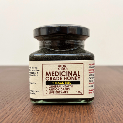 DrSheikh Medicinal Grade Honey + BLACK SEED 150g