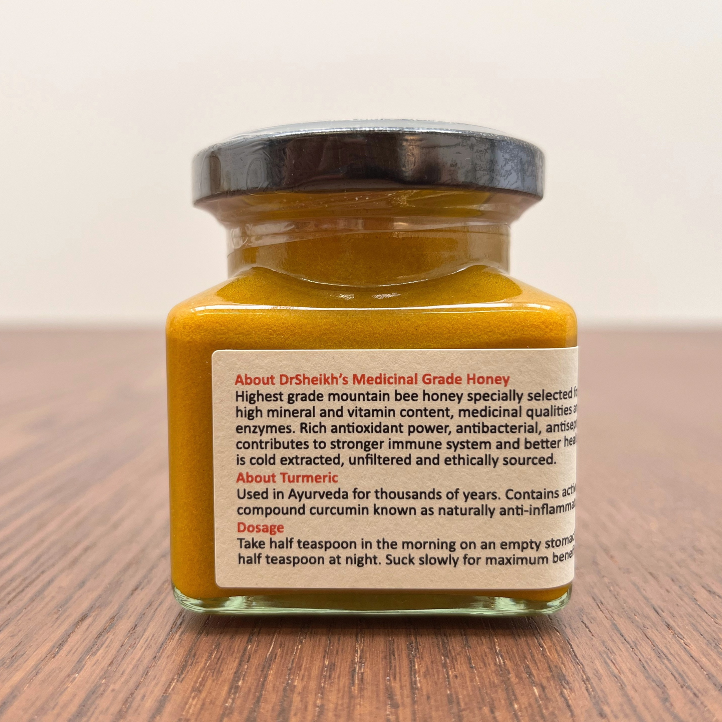 DrSheikh Medicinal Grade Honey + TURMERIC 150g