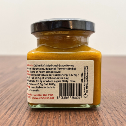 DrSheikh Medicinal Grade Honey + TURMERIC 150g