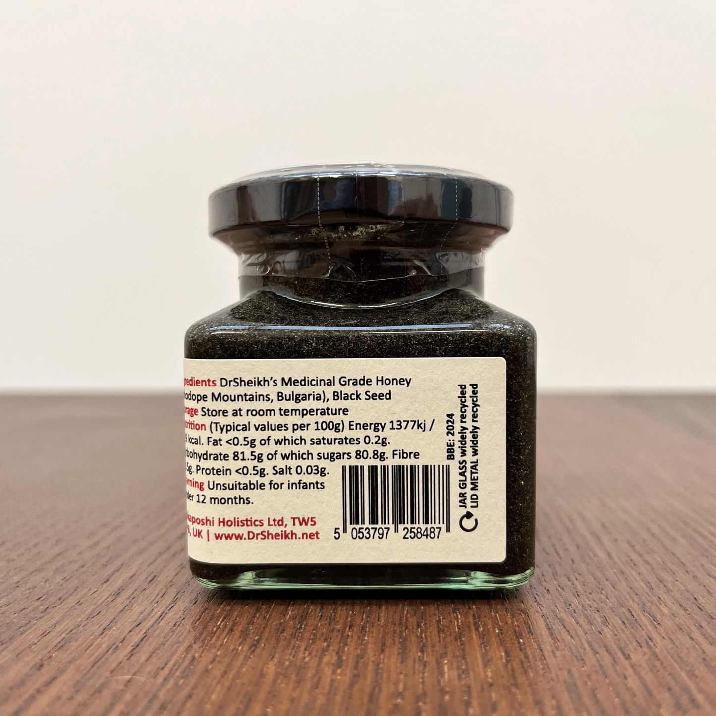 DrSheikh Medicinal Grade Honey + BLACK SEED 150g